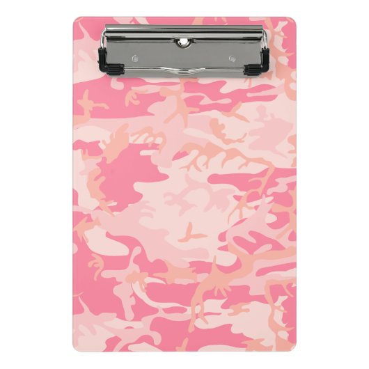 Roze camouflage, leger, leger mini klembord (Voorkant)