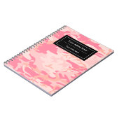 Roze camouflage, leger, leger notitieboek (Linkerzijde)