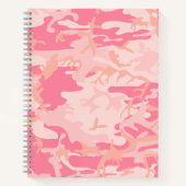 Roze camouflage, leger, leger notitieboek (Voorkant)