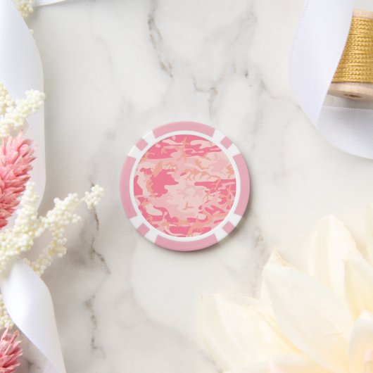 Roze camouflage, leger, leger poker chips (Huwelijk)