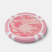 Roze camouflage, leger, leger poker chips (Enkel)