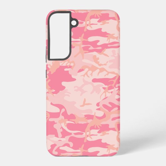 Roze camouflage, leger, leger samsung galaxy hoesje (Achterkant)