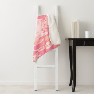 Roze camouflage, leger, leger sherpa deken