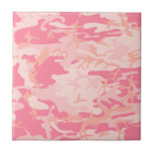 Roze camouflage, leger, leger tegeltje (Voorkant)
