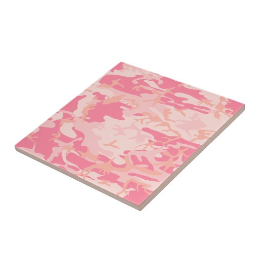 Roze camouflage, leger, leger tegeltje (Zijkant)