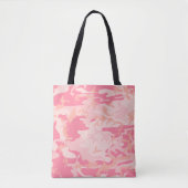 Roze camouflage, leger, leger tote bag (Voorkant)