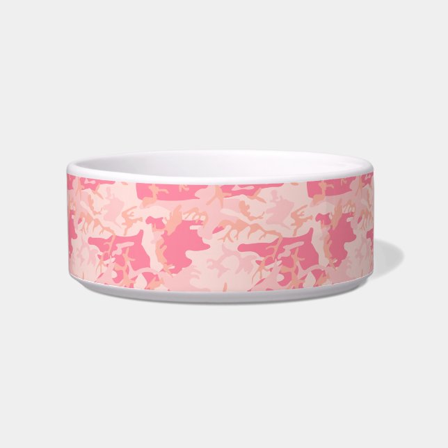 Roze camouflage, leger, leger voerbakje (Voorkant)