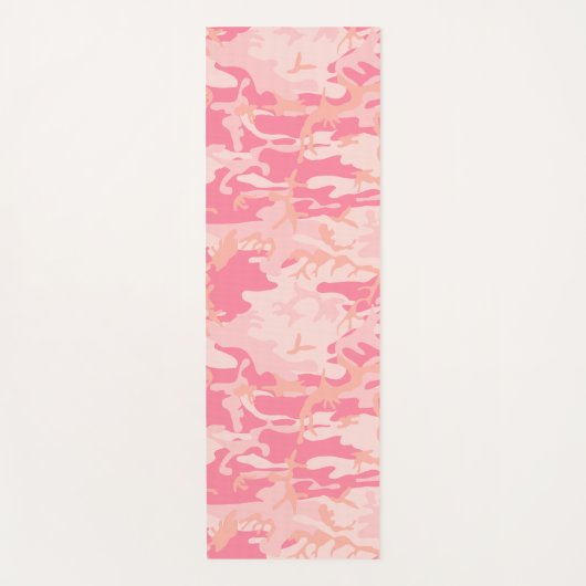 Roze camouflage, leger, leger yogamat (Voorkant)