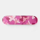 Roze camouflage legerpatroon skateboard (Horizontaal)