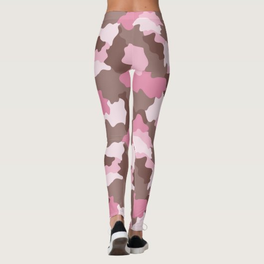 Roze Camouflage Leggings (Achterkant)