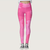 Roze Camouflage-Leggings Leggings (Voorkant)