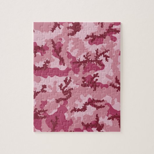 Roze camouflage legpuzzel (Verticaal)