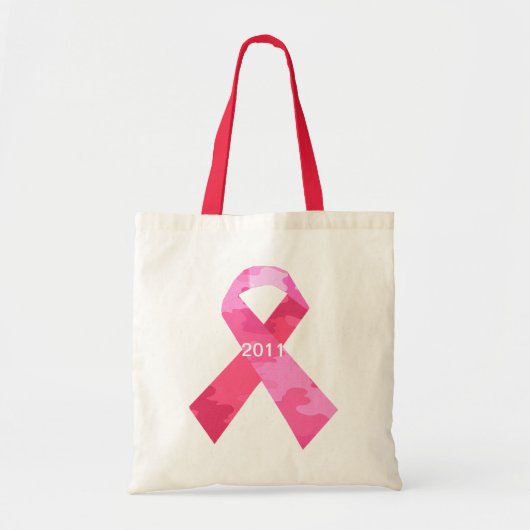 Roze Camouflage lint Datum lint Canvas tas (Voorkant)