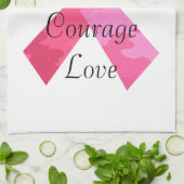 Roze Camouflage Lint Faith Handdoek (Gevouwen)