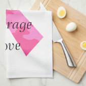 Roze Camouflage Lint Faith Handdoek (Quarter Fold)