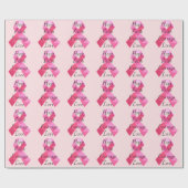 Roze Camouflage lint Faith Wrapping Paper Cadeaupapier (Vlak)