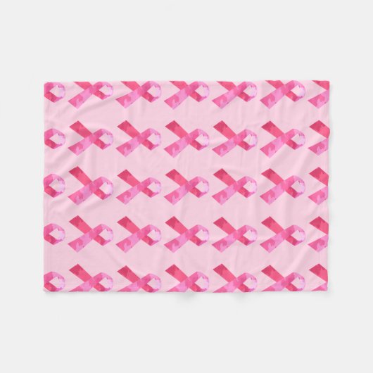 Roze camouflage lint fleece deken (Voorkant (Horizontaal))