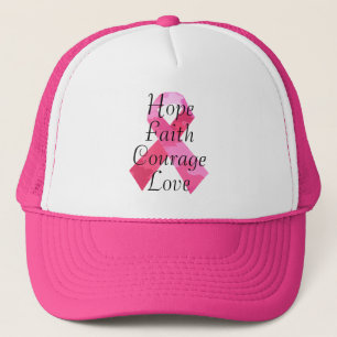 Roze Camouflage Lint Gelooftshoed Trucker Pet
