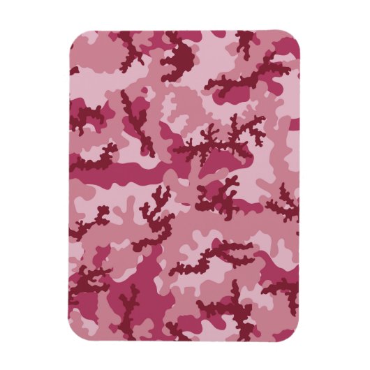 Roze camouflage magneet (Verticaal)