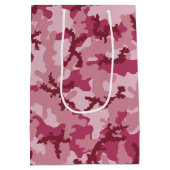 Roze camouflage medium cadeauzakje (Achterkant)