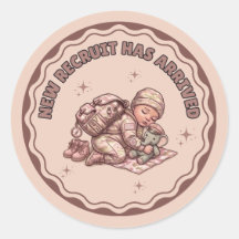 Roze Camouflage Militaire Meisje Sticker Nieuwe Re
