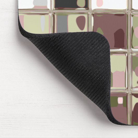 Roze Camouflage MultiColor Mousepad Muismat (Hoek)