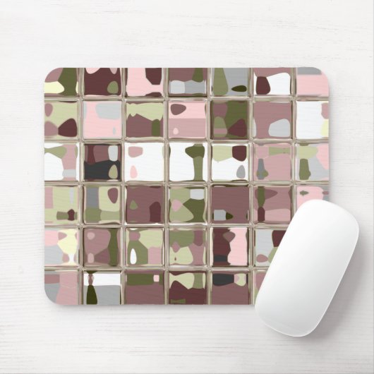 Roze Camouflage MultiColor Mousepad Muismat (Met muis)