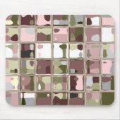 Roze Camouflage MultiColor Mousepad Muismat (Voorkant)