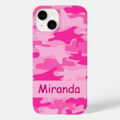 Roze Camouflage Naam op maat Case-Mate iPhone Case (Achterkant)