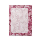 Roze camouflage notitieblok (Linkerzijde)