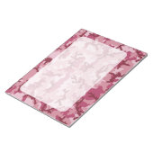 Roze camouflage notitieblok (Schuin)