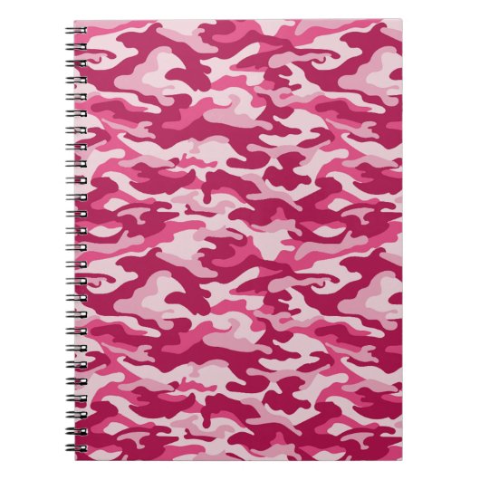 Roze Camouflage Notitieboek (Voorkant)