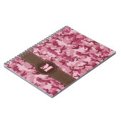 Roze camouflage notitieboek (Linkerzijde)