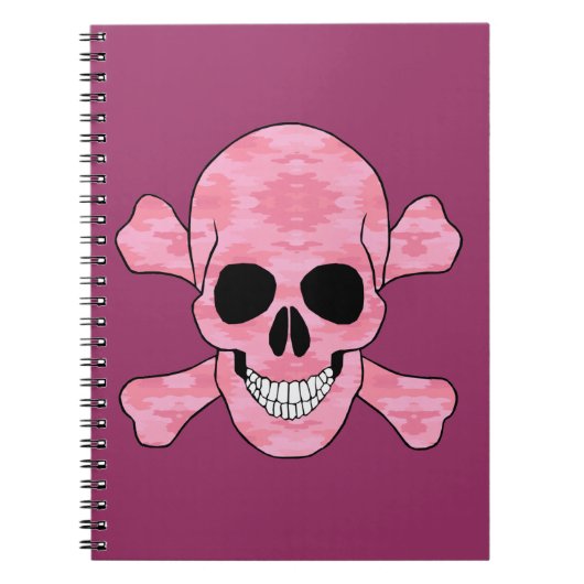 Roze Camouflage Notitieboek (Voorkant)