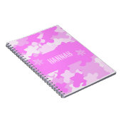 Roze Camouflage Notitieboek (Rechterzijde)