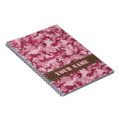 Roze camouflage notitieboek (Rechterzijde)