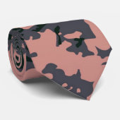 Roze Camouflage ontwerp Stropdas (Opgerold)