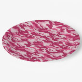 Roze Camouflage Papieren Bordje (Gekanteld)