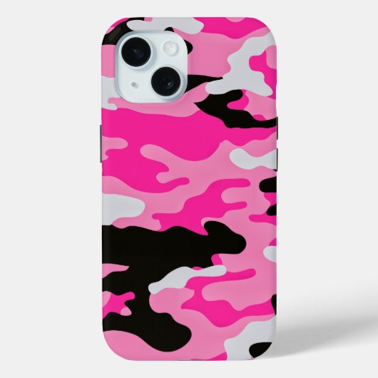 Roze Camouflage Patroon Case-Mate iPhone Case (Achterkant)