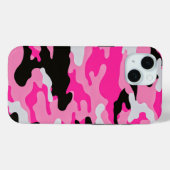 Roze Camouflage Patroon Case-Mate iPhone Case (Achterkant (horizontaal))