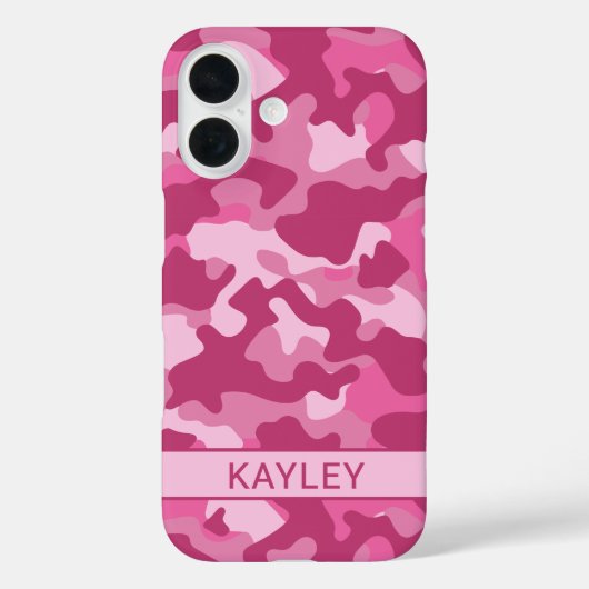 Roze Camouflage Persoonlijk Case-Mate iPhone Case (Achterkant)