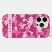 Roze Camouflage Persoonlijk Case-Mate iPhone Case (Achterkant (horizontaal))
