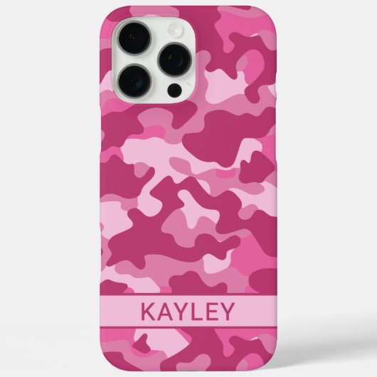 Roze Camouflage Persoonlijk Case-Mate iPhone Case (Achterkant)