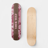 Roze camouflage persoonlijk skateboard (Voorkant)