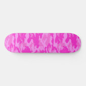 Roze Camouflage Persoonlijk Skateboard (Horizontaal)