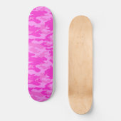 Roze Camouflage Persoonlijk Skateboard (Voorkant)