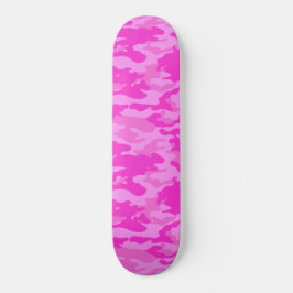 Roze Camouflage Persoonlijk Skateboard
