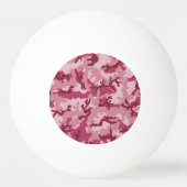 Roze camouflage pingpongbal (Voorkant)