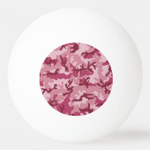 Roze camouflage pingpongbal