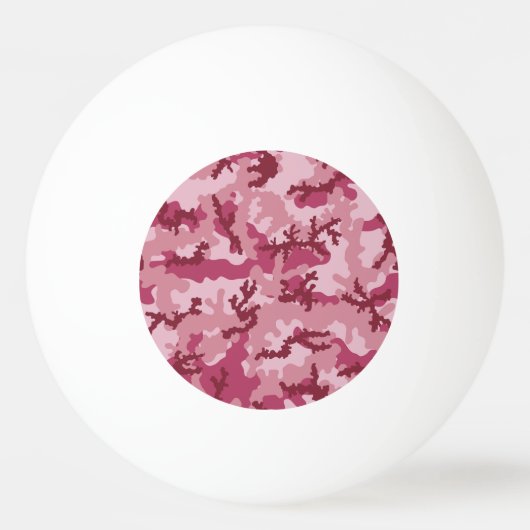 Roze camouflage pingpongbal (Achterkant)